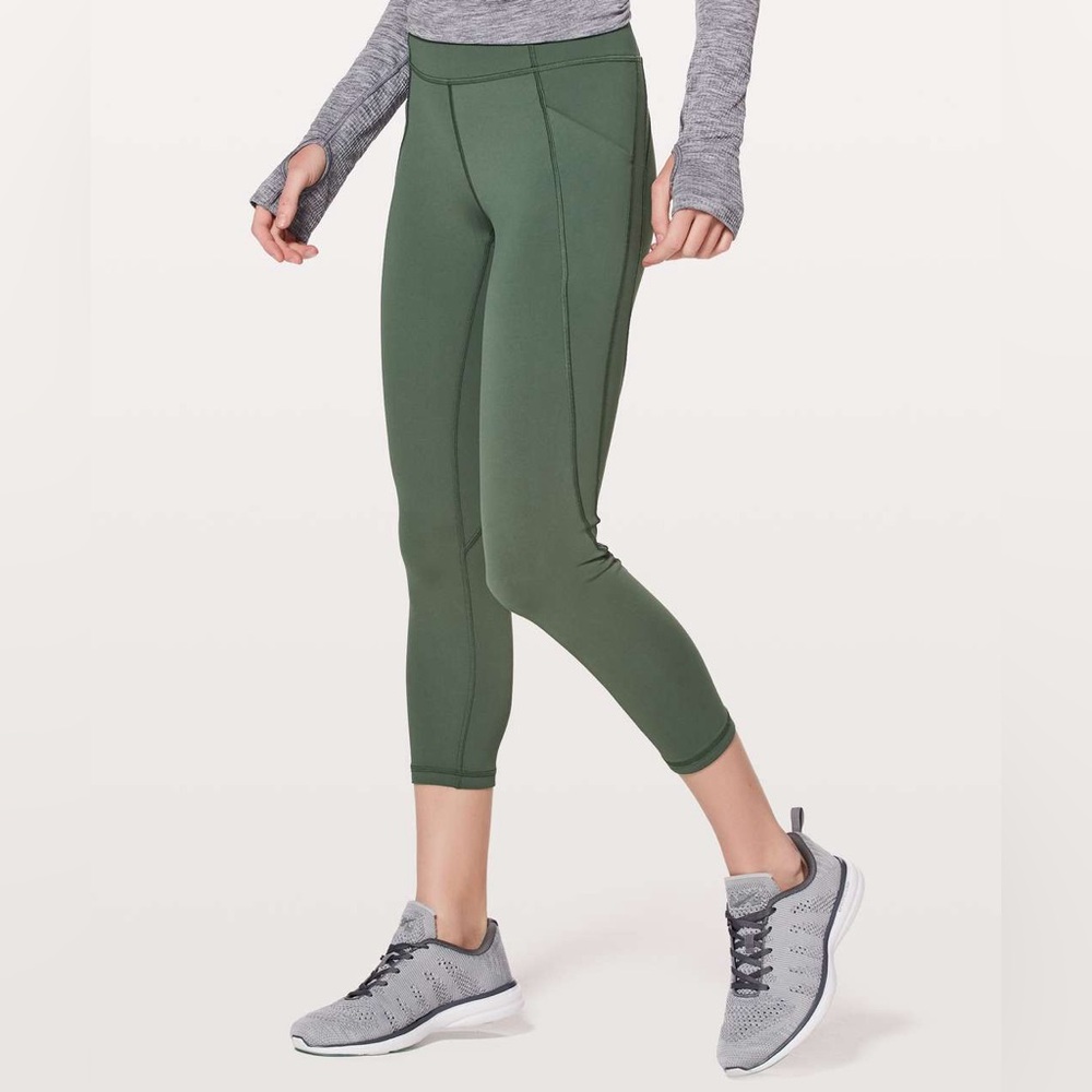 Lululemon Time To Sweat Crop *23"
Dark Forest
